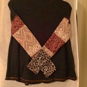 NEW Chic Boho Color Block Tops M/L